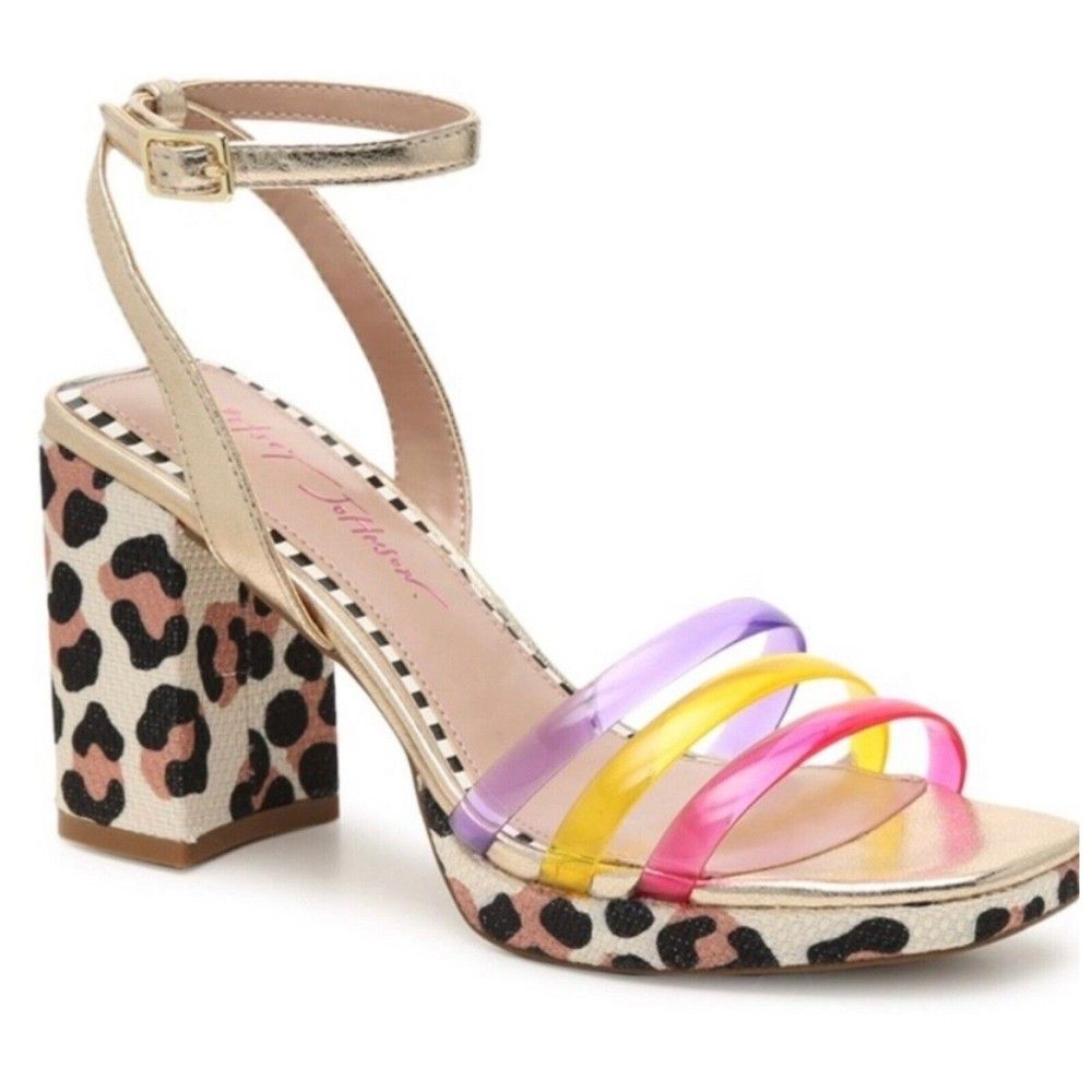 Betsey Johnson Multicolor Strappy Sandals